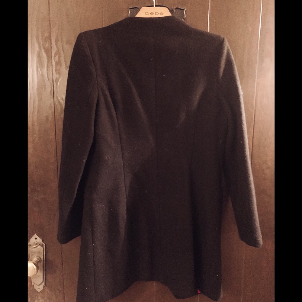 Wool/polyester trench coat - Picture 7 of 8
